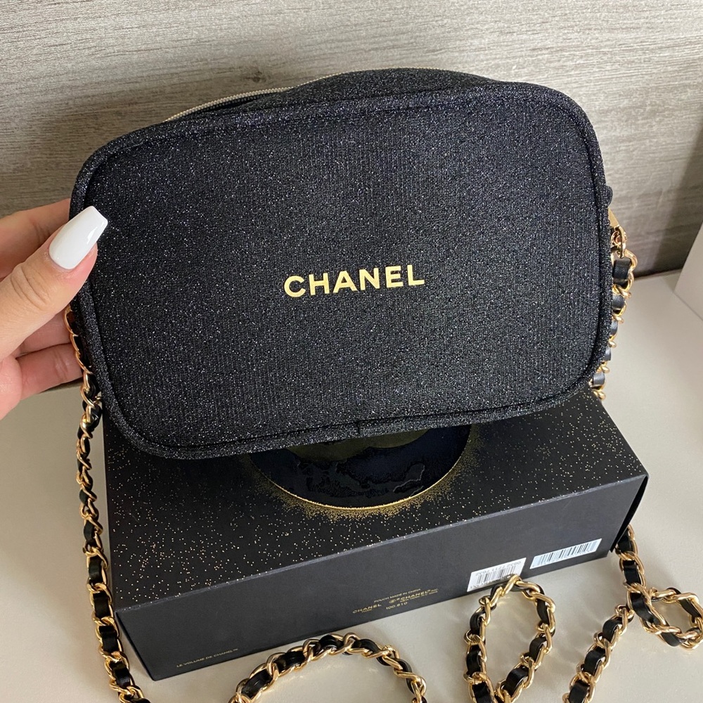 chanel make up pouch crossbody bag new!!!
